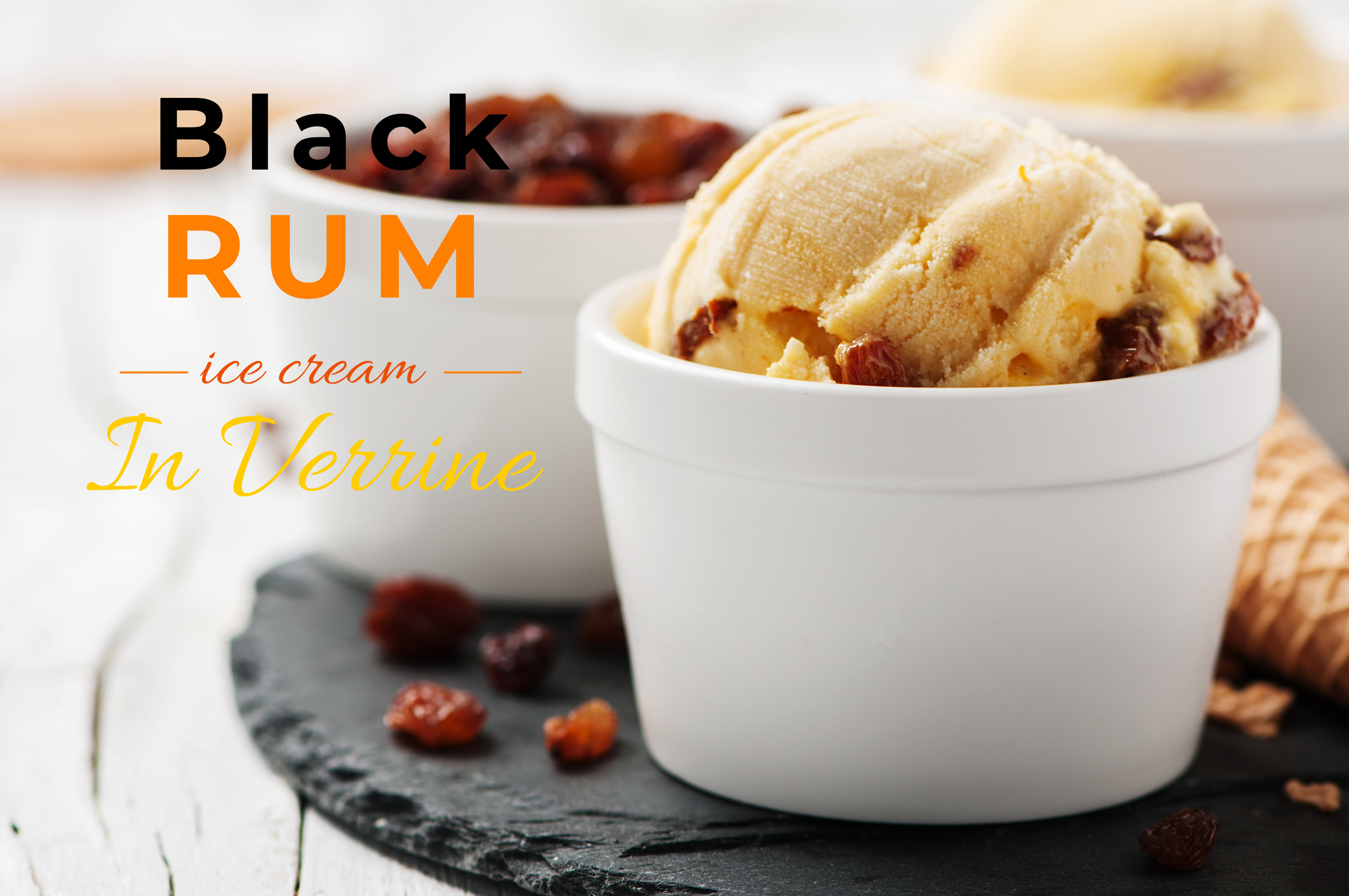 BLACK RUM ICE CREAM