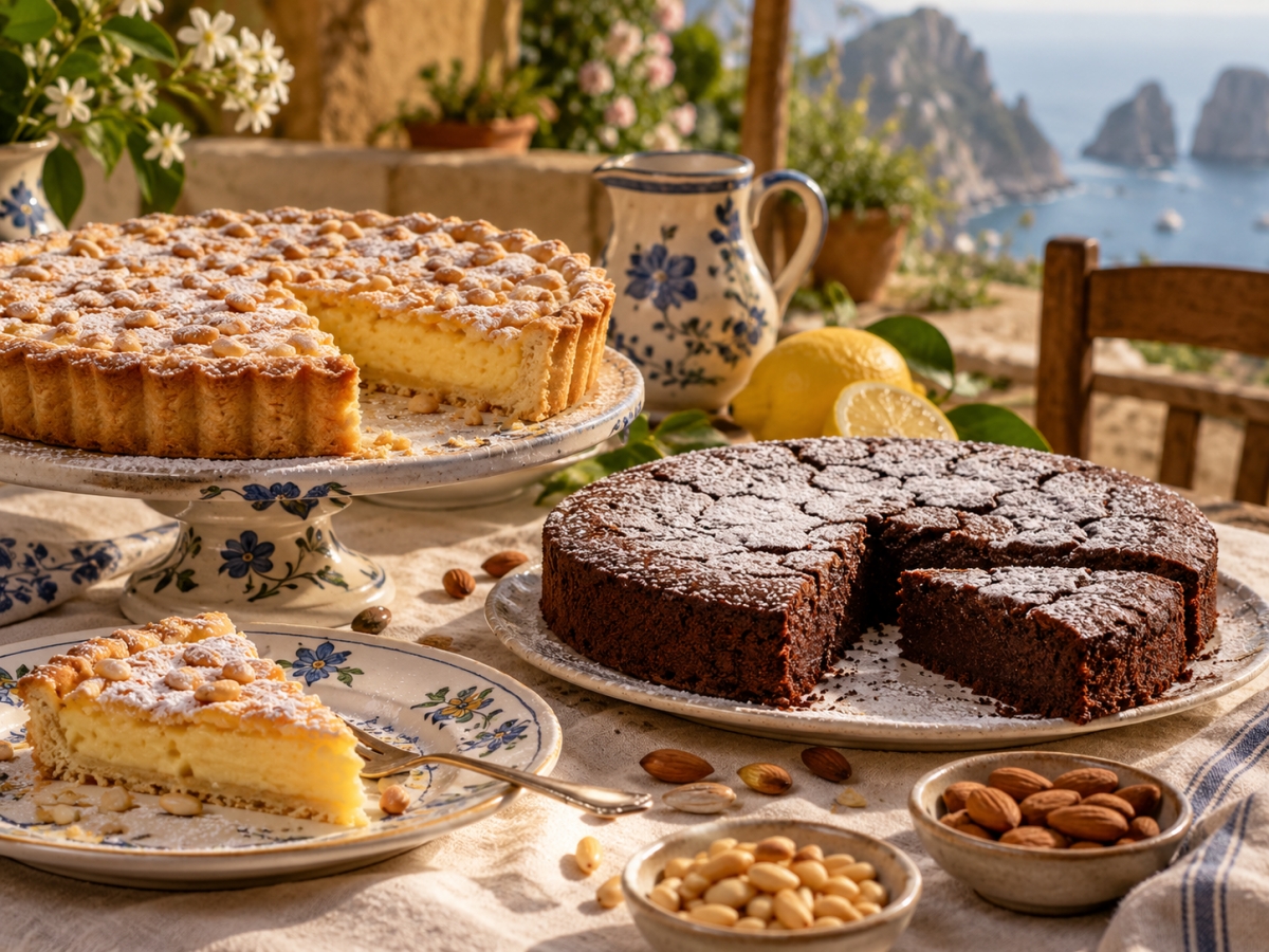 &Eta; &Iota;&Tau;&Alpha;&Lambda;&Iota;&Kappa;&Eta; &Tau;&Epsilon;&Chi;&Nu;&Eta; &Tau;&Eta;&Sigma; &Tau;&Omicron;&Upsilon;&Rho;&Tau;&Alpha;&Sigma; | Torta della Nonna &amp; Torta Caprese